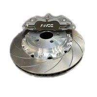 Kaliper Rem Besar Racing 5200 4 Pot Kit Cakram 330*28mm untuk VW Mitsubishi Colt Ralliart Break Mini Cooper R56 R53 Swift33