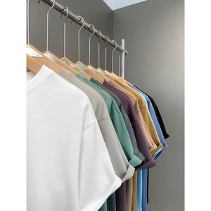 T-shirt pour homme surdimensionné en coton 100% tricoté formel avec logo personnalisé, designer de luxe, vente en gros - Product Image 5