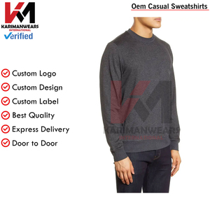 Rue à la mode hommes sweat 350 grammes poids lourd surdimensionné goutte épaule pull impression personnalisée mode sweat pour hommes - Product Image 3