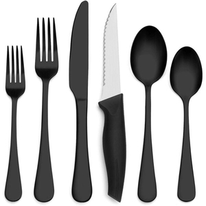 Les fabricants robustes fournissent un ensemble de couverts en acier inoxydable or et argent pour le mariage à domicile pour le dîner de mariage à l'hôtel - Product Image 5
