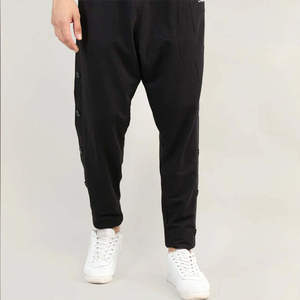 Pantalon de survêtement délavé nouvelle conception OEM pour hommes tissu polaire personnalisé taille élastique devant plat surdimensionné tenue décontracté pantalons de survêtement pour hommes - Product Image 1