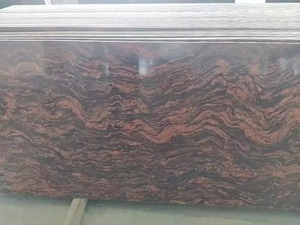 Dalles de granit rouge de l'Himalaya Carreaux de pierre naturelle polis polyvalents pour la décoration de villa intérieure et extérieure Taches résistantes - Product Image 3