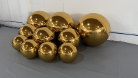 Petite boule miroir gonflable dorée brillante pour décorations de réception, cabine photo, publicité gonflable