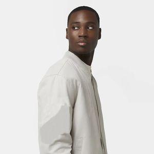 Chaquetas Bomber para Hombre 2023, Calidad Premium, Lona Impermeable y Transpirable, Color Sólido, Cierre de Cremallera, para Otoño e Invierno - Product Image 4