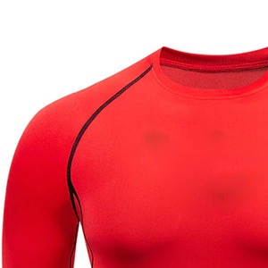 Customized Logo Printing Men's Long Rash Guard Lightweight UPF50 Breathable Quick Dry Eco-Friendly Polyester for MMA Usage - Product Image 3