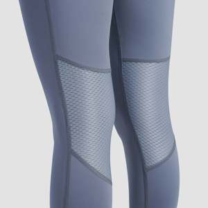 Leggings de sport à motifs Core Comfort, taille XL, pour usage sportif, en tissu tricoté sans couture avec logo en latex, nylon et élasthanne, bleu clair - Product Image 5