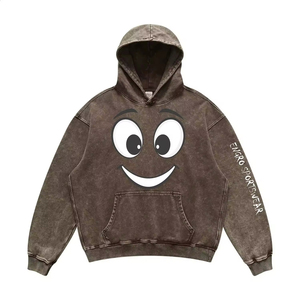 Boxy Sweat à capuche en coton pour hommes Haute qualité 500 GSM Broderie imprimée chaude et personnalisée disponible en gros OEM Impex - Product Image 5