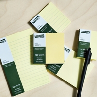 [HansolMTS] Blocs-notes adhésifs de bureau 5 couleurs, lignes sous-évidées, personnalisables, feuilles lisses détachables et repositionnables, pour le bureau et les agendas