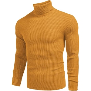 Vente en gros de pull tricoté chaud d'hiver à manches longues pour hommes, pull en polyester anti-rétrécissement respirant et confortable - Product Image 3