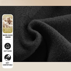 Sudadera con capucha de lana con bloque de color informal para hombre con bolsillos Sudadera de invierno para ropa de calle - Product Image 5