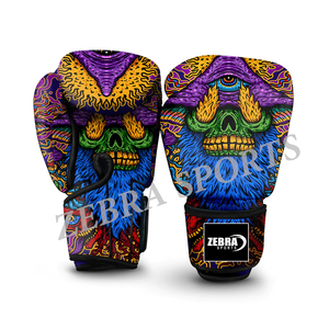 Gants de boxe en cuir PU sur mesure de qualité professionnelle 2025, impression 3D, Muay Thai, MMA, Kickboxing, entraînement en salle de sport, vente chaude - Product Image 1