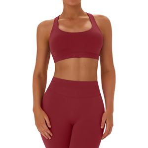 Ensemble de yoga pour femmes de haute qualité, best-seller, dernier style avec motif uni et logo frontal, vente en gros, vente chaude pour femmes - Product Image 3