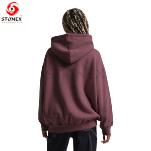 Pull à capuche athlétique classique pour femmes coupe ample en coton avec logo avant de nombreuses couleurs pour l'hiver meilleur prix - Product Image 5