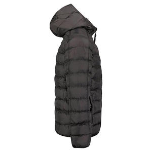 Active Men Outdoorwear Puño elástico acolchado con capucha Puffer Chaqueta con cremallera Chaqueta transpirable cálida con aislamiento ligero de moda - Product Image 5