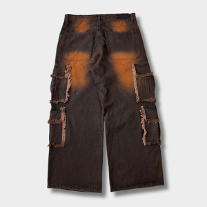 Pantalones vaqueros personalizados de algodón para hombre 100% pantalones vaqueros con costuras duraderas de ajuste clásico para uso diario y ropa de calle - Product Image 3