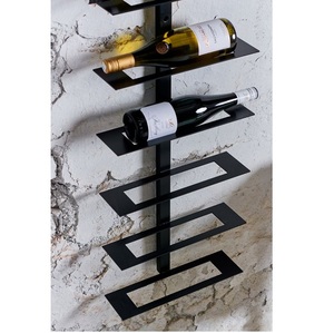 5 Tier <b>Tabletop</b> Wine Bottle Rack Metal Wine <b>Storage</b> Holder for Bar Restaurant Decoration - Product Image 1