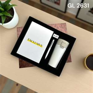 Coffrets cadeaux d'entreprise personnalisés de luxe 3 en 1 promotionnels, ensemble de cadeaux d'affaires comprenant un carnet A5, un porte-cartes et un porte-clés - Product Image 2