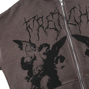 Latest Design <b>Zip</b> <b>up</b> <b>Hoodie</b> Long Sleeve Y2K Vintage Graphic Aesthetic Streetwear Oversized Hoodies for Men's - Product Image 6