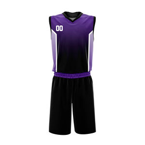 Ensembles de maillots de basket-ball pour hommes, logo personnalisé imprimé, 100% polyester, sans manches, vêtements de sport d'été, haute qualité, faible MOQ - Product Image 1