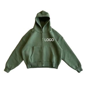 เสื้อฮู้ดสำหรับผู้ชายเสื้อล้างกรดโอเวอร์ไซส์ลายกราฟิกโอเวอร์ไซส์ - Product Image 2