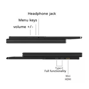 เทคใหม่หน้าจอ1080P FHD 15.6นิ้วจอภาพแบบพกพาหน้าจอคู่แผง IPS แบบ WLED ประเภทหน้าจอแล็ปท็อปขยายจอแสดงผลลำโพงตั้งโต๊ะ - Product Image 5