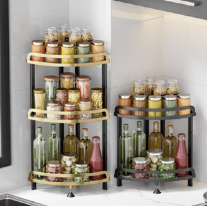 Estante de pared minimalista de alambre dorado con diseño geométrico en forma de diamante para plantas pequeñas. Disponible a precios de mayoreo. - Product Image 6