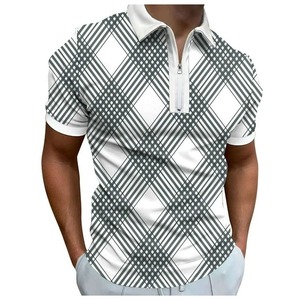 Polo deportivo personalizado de tacto suave personalizado en blanco informal deporte de manga corta de talla grande Polo camiseta para hombre - Product Image 2