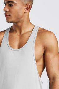 เสื้อกล้ามสำหรับผู้ชายทรงโอเวอร์ไซส์เนื้อผ้าฝ้าย100%/ใยไม้ไผ่ออกแบบได้ตามต้องการใส่เล่นกีฬาลำลองระบายอากาศได้ดีในฤดูร้อน - Product Image 3