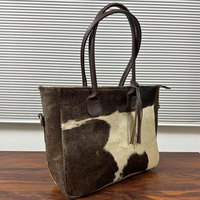 Bolsos de Moda de Cuero Vacuno para Mujer, Estilo Nuevo, Precio Razonable, Bolsos de Mano de Cuero Vacuno Genuino al por Mayor para Chicas