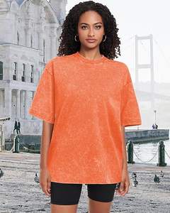 Camisetas de manga corta con cuello redondo, camisetas casuales lavadas vintage - Product Image 5