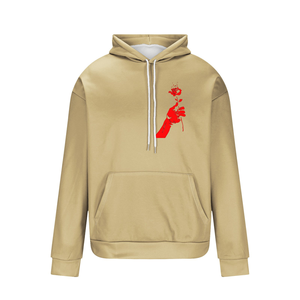 Sweat à capuche imprimé de poche 100% coton personnalisé pour hommes de grande taille Sweat à capuche imprimé confortable de BD - Product Image 4