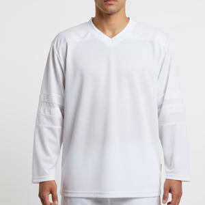 ชุดเครื่องแบบทีมฮ็อกกี้น้ำแข็งของผู้ชายชุดเครื่องแบบทีมออกแบบโลโก้ได้ตามต้องการ100% โพลีเอสเตอร์แห้งเร็วระบายอากาศ - Product Image 2