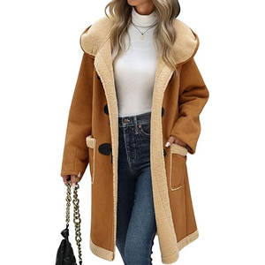 Abrigo de Mujer de Lana con Cuello Vuelto, Transpirable, Suave, Estilo Vintage, Personalizado para Invierno 2026 - Product Image 1