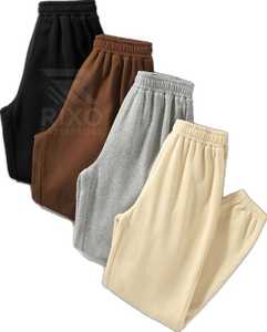 Pantalon de jogging sportif pour homme en toile droite, léger, à séchage rapide, respirant, confortable, en coton, avec taille élastique - Product Image 4