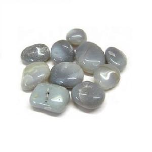 Pierre de haute qualité dégringolée gris agate galet vernis cristal dégringolé guérison en vrac agate pierres précieuses dégringolé sculpté en gros - Product Image 5