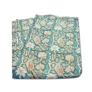 Chim In Màu Xanh Lá Cây Màu Sắc Chất Lượng Cao Đẹp 100 Bông Vải Giá Bán Buôn Quần Áo Đồng Bằng Tùy Chỉnh Bông Ấn Độ In - Product Image 4