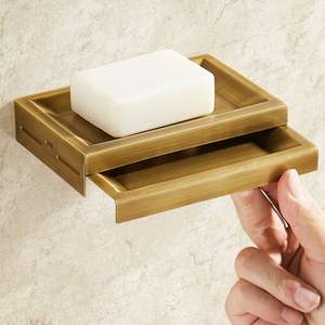 Jabonera de Latón Antiguo para Decoración de Baños Vintage, con Aspecto Real, Acabado Enriquecido y Material Duradero - Product Image 1