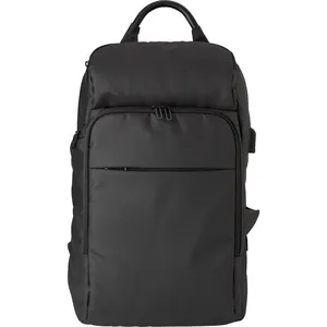 Zaino Rishi 600D personalizzabile con porta USB, gadget promozionale - Product Image 2
