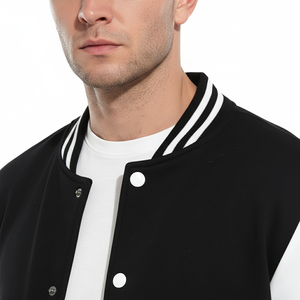 Chaqueta universitaria con logotipo personalizado, 100% Lana, a prueba de viento, cuello redondo, unisex, béisbol universitario, chaqueta con letras - Product Image 4