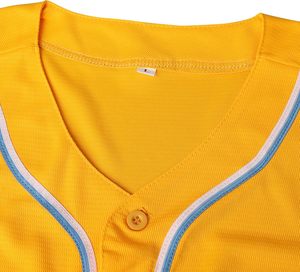 Camiseta de Béisbol Personalizada Sublimada, Transpirable, de Secado Rápido, Cuello Redondo, para Hombres Adultos, 100% Poliéster, Alta Calidad - Product Image 3
