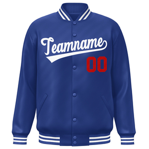 Manteaux décontractés d'hiver pour hommes personnalisés bombardier chaud en tissu polyester à boutons complets blousons de baseball grande taille pour hommes - Product Image 3