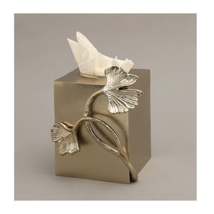 Caja de pañuelos de Metal de alta calidad con diseño de Rosa Organizador de pañuelos Diseño admirable Caja de servilletas de Metal decorativa para el hogar Mejor precio - Product Image 2