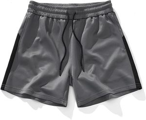 Pantalones cortos de entrenamiento atlético para gimnasio, transpirables, sólidos, de secado rápido, para correr, culturismo, deportivos, de verano, para hombre - Product Image 5
