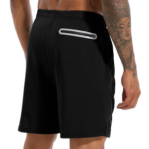 กางเกงขาสั้นผ้าคอตตอนสำหรับผู้ชายกางเกงขาสั้นออกกำลังกายทำจากผ้าฝ้ายเนื้อหนาสำหรับเล่นฟิตเนสใส่สบายระบายอากาศได้ดีล่าสุด - Product Image 4