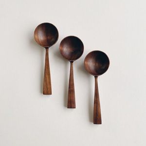 Cuillère en bois indienne, cuillère à soupe pour enfants, manche long, cuillère à glace, cuillère à mélanger pour confiture, pastèque, lait, café - Product Image 6