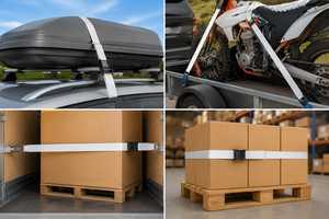 Cam Buckle Polyester Lashing Strap 25mm Black <b>White</b> Wire-<b>Cargo</b> CE Quatest3 Certified Provina Brand 800kg Break Strength Binh - Product Image 2