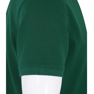 <b>Men's</b> <b>Green</b> Cotton Pique Short Sleeve <b>Polo</b> <b>Shirt</b> Casual Breathable Knitted Solid Color Regular Fit - Product Image 5