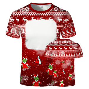 High Quality <b>Men's</b> <b>T</b> <b>Shirt</b> Custom Logo Sublimation Print Winter <b>Christmas</b> Halloween Solid Pattern Customizable <b>Christmas</b> <b>T</b> <b>Shirt</b> - Product Image 3
