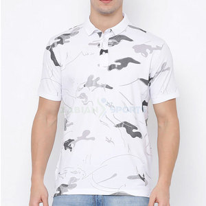 Polo de golf à séchage rapide de haute qualité pour hommes 100% coton motif solide à manches courtes conception sur mesure en tricot numérique - Product Image 1