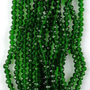 Cuentas sueltas de precio barato de fábrica Natural de alta calidad, cuentas de neumático de cristal facetado, cuentas de vidrio Rondelle para la fabricación de joyas - Product Image 1